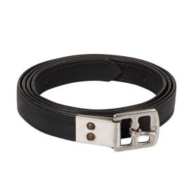   ROZSDAMENTES ACÉL KAPSZULÁS BŐR KENGYELEK - 145 cm, fekete