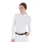 Női slim fit hosszú ujjú versenypóló