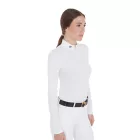 Női slim fit hosszú ujjú versenypóló