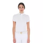 Női slim fit rugalmas versenypóló