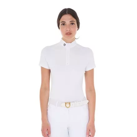 Női slim fit rugalmas versenypóló