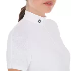 Női slim fit rugalmas versenypóló