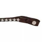 Acavallo Crystal homlokszíj csillagos kristályokkal - Cob, világosbarna