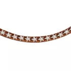 Acavallo Crystal homlokszíj csillagos kristályokkal - Cob, világosbarna