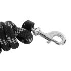 Acavallo vezetőszár bőr véggel - fekete