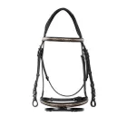Equestro Clincer angol kantár (ezüst) - Full, fekete