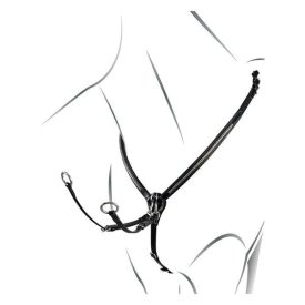 Equestro Silver Clincher Y alakú szügyelő - Cob, fekete