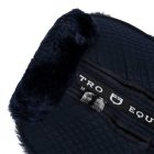 Equestro bárányszőrös nyeregemelő zsebekkel - fekete