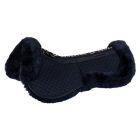 Equestro bárányszőrös nyeregemelő zsebekkel - fekete