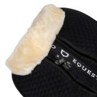 Equestro bárányszőrös nyeregemelő zsebekkel - fekete