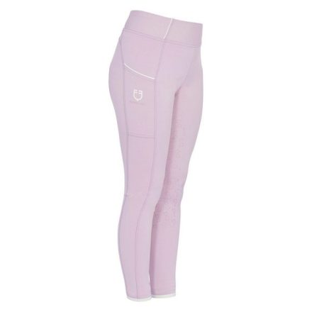 Equestro teli szilikonos gyermek lovagló leggings - bézs, 10 éves