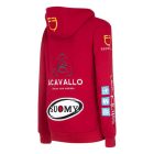 Equestro Multilogo női kapucnis pulcsi - L, fekete