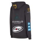 Equestro Multilogo női kapucnis pulcsi - L, fekete