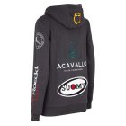 Equestro Multilogo férfi kapucnis pulcsi - XL, fekete