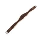 Equestro műszőrmés heveder - sötétbarna, 115 cm