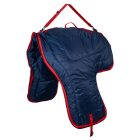 Párnázott nyeregtartó táska. - sötétkék/piros