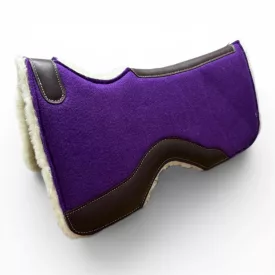   Cayuse EASY Connect Wool Purple Close-Contact Szőrmés Western Filc nyeregalátét