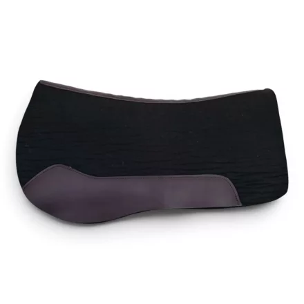 Cayuse Rounder Black merinó filc western nyeregalátét - 78 cm