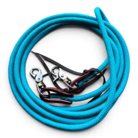   Cayuse Light Turquoise zárt vékony nylon western szár - türkiz - 3,1 m