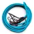 Cayuse Light Turquoise zárt vékony nylon western szár - türkiz - 3,1 m