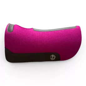   Cayuse Round Merino Pink kerekített merinó filc western nyeregalátét