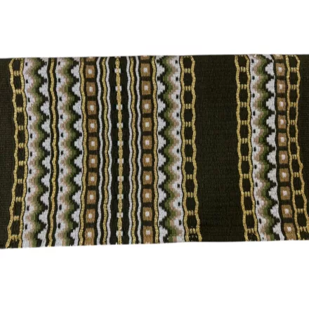 Cayuse OlivePearl olivazöld-gyöngyház western show blanket (bemutató alátét) 86x106 cm