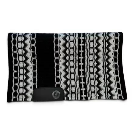 Cayuse ShininBlack mélyfekete western show blanket (bemutató alátét) 86x106 cm