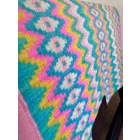 Cayuse PastelPower pasztellmintás western show blanket (bemutató alátét) 86x106 cm