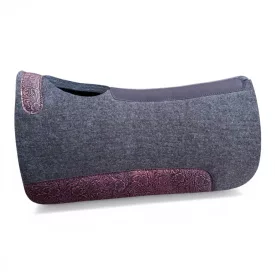 Cayuse Beauty Grey Merino Nemez Western Nyeregalátét