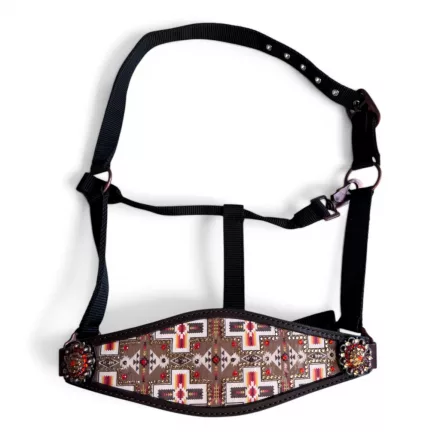 Cayuse Bronco Halter kötőfék (Esztétikai hibás) – Aztec brown