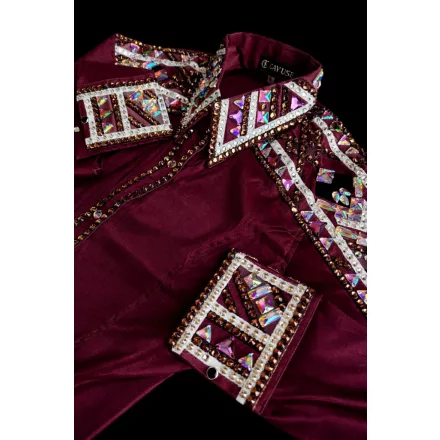 Cayuse Shirt show 01 / burgundy prémium bordó versenying női S méret