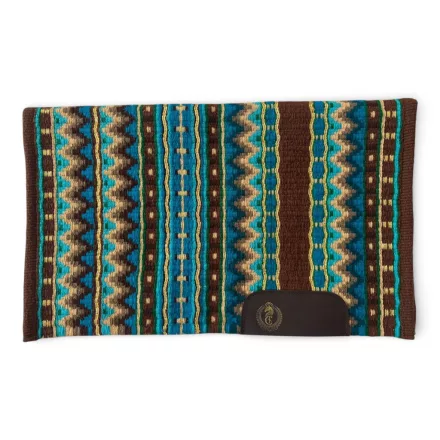 Cayuse Turquoise Legacy türkizkék western show blanket (bemutató alátét) 86x106 cm