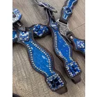 Cayuse Blue set 001 kantár és szügyelő szett