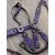Cayuse Purple set / crocodile 001 kantár és szügyelő szett
