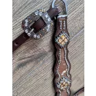 Cayuse Brown set 001 western kantár és szügyelő szett – Egy méret (Full)