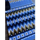Cayuse Freak Sky égkék-mintás western show blanket (bemutató alátét) 79x97 cm
