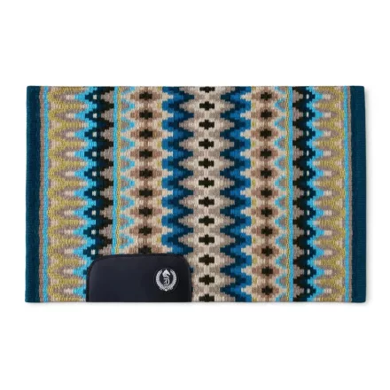 Cayuse TurquoiseTrail türkizkék western show blanket (bemutató alátét) / 79x97 cm