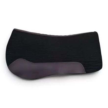 Cayuse Merino Rounder Black Kerekített Western Nemezalátét 78 cm