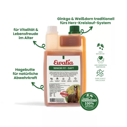EWALIA Senior Fit folyadék – az idős lovak immunrendszerének támogatására