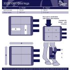 Harry's Horse Cool zsebes lábvédő hűtéshez