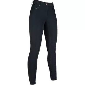   HKM Rosegold Glamour női lovaglónadrág - 34, fekete/rosegold