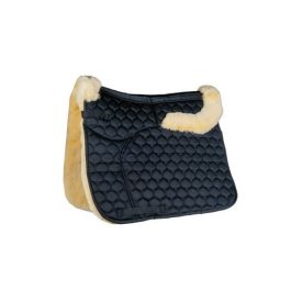   HKM bárányszőrős korrekciós nyeregalátét - ugró, fekete/natúr