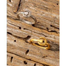 Sterling ezüst patkószög gyűrű