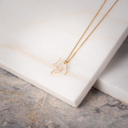 14 karátos arany „Horses” nyaklánc