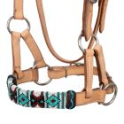 Színes gyöngyökkel díszített western kantár 