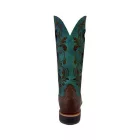 Twisted X Ruff Stock női western csizma-türkiz virágos