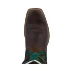 Twisted X Ruff Stock női western csizma-türkiz virágos