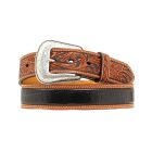 Westernwelt faragott bőr öv