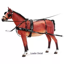   Zilco Elite Négyesfogat Lószerszám Készlet – Cob (Félvér) méret, Fekete