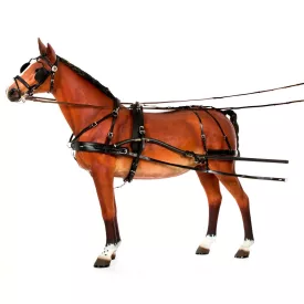   Zilco Classic Pony egyes fogathám csúszó hátszíjjal (Fekete)